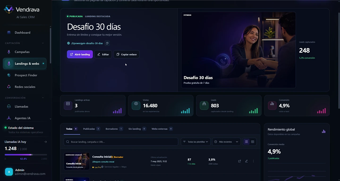 Real Vendrava interface